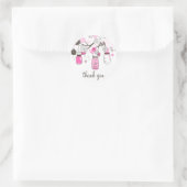 Hot Pink Mason Jars Dank je Sticker (Tas)