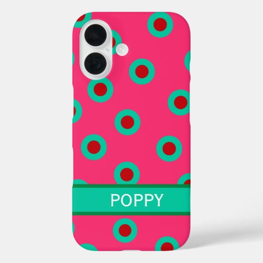 Hot Pink Maximalist Case-Mate iPhone Case (Achterkant)