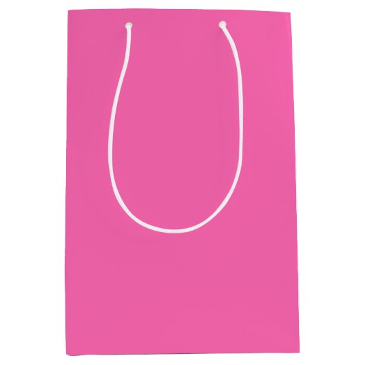 Hot pink medium cadeauzakje (Voorkant)