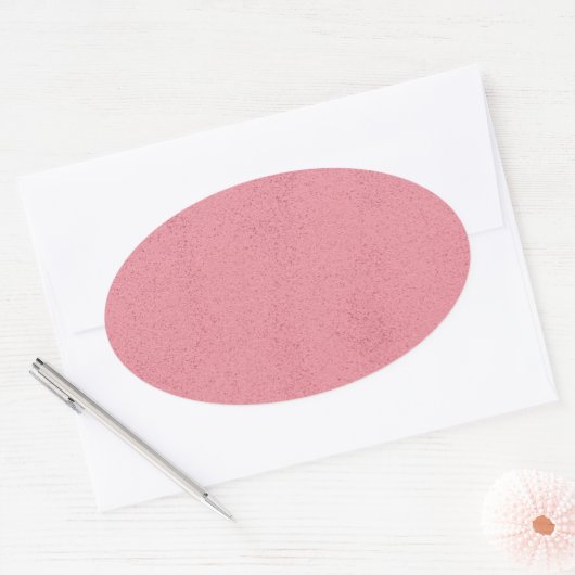 Hot Pink Mess Ovale Sticker (Envelop)