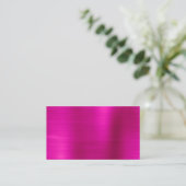 Hot Pink Metallic Shimmer Folie Blank Plaatskaartje (Staand voorkant)