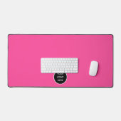 Hot Pink Minimal Kantoor Elegant Pad Logo (Keyboard & Muis)