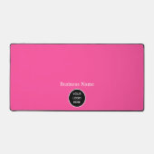 Hot Pink Minimal Kantoor Elegant Pad Logo (Voorkant)