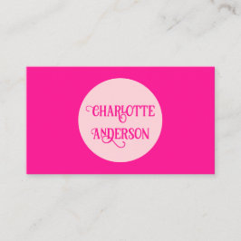 Hot Pink Mode Stylist Visitekaartje