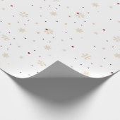 Hot Pink Modern Groovy kerst Cadeaupapier (Hoek)