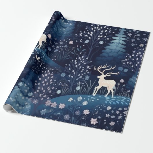 Hot Pink Modern Groovy kerst Cadeaupapier (Uitgerold)