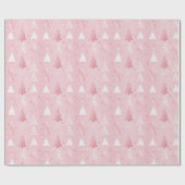 Hot Pink Modern Groovy kerst Cadeaupapier (Vlak)