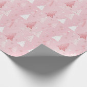 Hot Pink Modern Groovy kerst Cadeaupapier (Hoek)