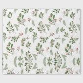 Hot Pink Modern Groovy kerst Cadeaupapier (Vlak)