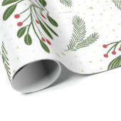 Hot Pink Modern Groovy kerst Cadeaupapier (Rol Hoek)