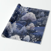 Hot Pink Modern Groovy kerst Cadeaupapier (Uitgerold)