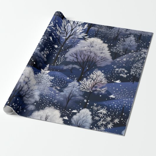 Hot Pink Modern Groovy kerst Cadeaupapier (Uitgerold)