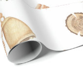 Hot Pink Modern Groovy kerst Cadeaupapier (Rol Hoek)