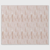 Hot Pink Modern Groovy kerst Cadeaupapier (Vlak)