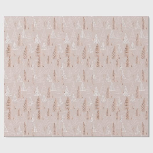 Hot Pink Modern Groovy kerst Cadeaupapier (Vlak)