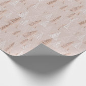 Hot Pink Modern Groovy kerst Cadeaupapier (Hoek)