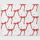 Hot Pink Modern Groovy kerst Cadeaupapier (Vlak)