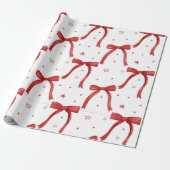 Hot Pink Modern Groovy kerst Cadeaupapier (Uitgerold)