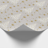 Hot Pink Modern Groovy kerst Cadeaupapier (Hoek)