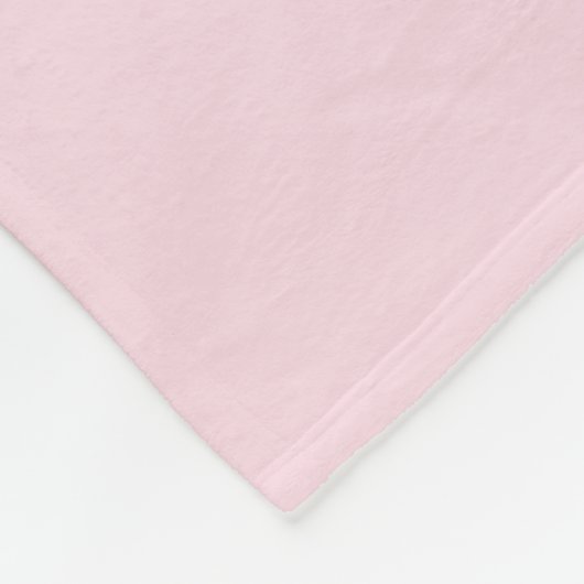 Hot Pink Modern Script Girly Monogram Naam Fleece Deken (Hoek)