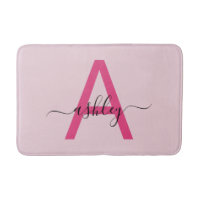 Hot Pink Monogram Dorm Room voor meisjes