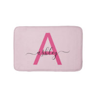 Hot Pink Monogram Dorm Room voor meisjes