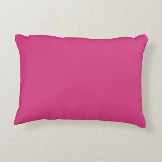 Hot Pink Monogram Girly Accent Kussen (Achterkant)