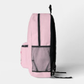 Hot Pink Monogram Meisje Terug naar school Bedrukte Rugzak (Rechts)