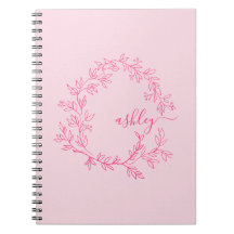 Hot Pink Monogram Meisje Terug naar school