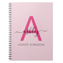 Hot Pink Monogram Meisje Terug naar school