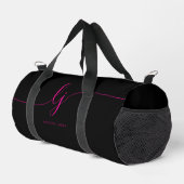Hot Pink Monogram Modern Girl's Script Initialen Plunjezak (Rechterhoek)
