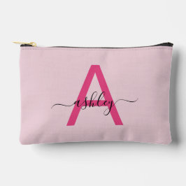 Hot Pink Monogram Naam Meisje Script Etui