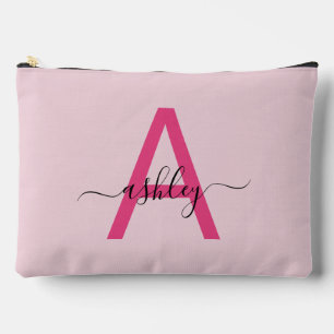 Hot Pink Monogram Naam Meisje Script Etui