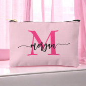 Hot Pink Monogram Naam Meisje Script Etui