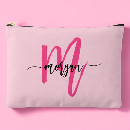 Hot Pink Monogram Naam Meisje Script Etui