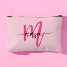 Hot Pink Monogram Naam Meisje Script