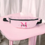 Hot Pink Monogram Naam Meisje Script Heuptasje<br><div class="desc">Voeg een pop kleur toe aan je outfit met onze Hot Pink Monogram Name Girl's Script Fanny Pack! Dit fanny pack is voorzien van een levendig hot pink design en is gepersonaliseerd met jouw naam in een stijlvol lettertype voor een op maat gemaakte toets. Perfect voor het dragen van benodigdheden...</div>