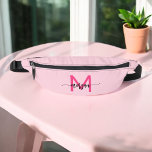 Hot Pink Monogram Naam Meisje Script Heuptasje<br><div class="desc">Voeg een pop kleur toe aan je outfit met onze Hot Pink Monogram Name Girl's Script Fanny Pack! Dit fanny pack is voorzien van een levendig hot pink design en is gepersonaliseerd met jouw naam in een stijlvol lettertype voor een op maat gemaakte toets. Perfect voor het dragen van benodigdheden...</div>