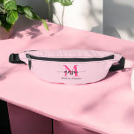 Hot Pink Monogram Naam Meisje Script Heuptasje<br><div class="desc">Voeg een pop kleur toe aan je outfit met onze Hot Pink Monogram Name Girl's Script Fanny Pack! Dit fanny pack is voorzien van een levendig hot pink design en is gepersonaliseerd met jouw naam in een stijlvol lettertype voor een op maat gemaakte toets. Perfect voor het dragen van benodigdheden...</div>