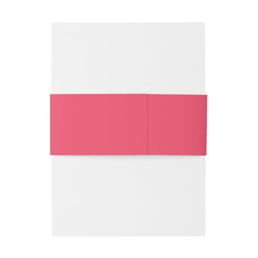 Hot Pink Monogram Uitnodiging bruiloft Belly Band Uitnodigingen Wikkel (Achterkant Voorbeeld)