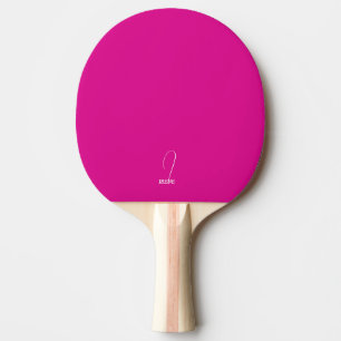 Hot Pink Monogrammed Ping Pong Paddle Tafeltennisbatje