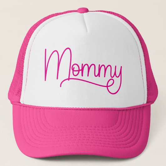 Hot Pink Monoline Mama Trucker Pet (Voorkant)