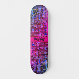 Hot Pink "Mosaic Biology" Schaats Board Persoonlijk Skateboard