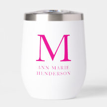 Hot Pink naam en monogram