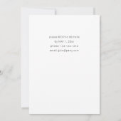 Hot Pink & Navy Blue Floral Graduation Party Kaart (Achterkant)