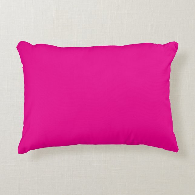 Hot Pink Neon Accent Kussen (Voorkant)