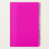 Hot Pink Nurse Medical Caduceus Personalized Planner (Achterkant)