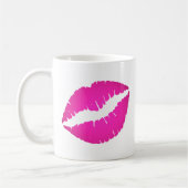 Hot Pink Ombre Lipstick Kiss Koffiemok (Links)