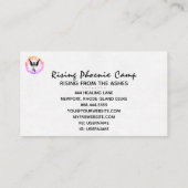 *~* Hot Pink Ombre Ring van Fire Black Phoenix Visitekaartje (Achterkant)