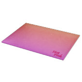 Hot Pink omgekeerde glas snijplank (Hoek)